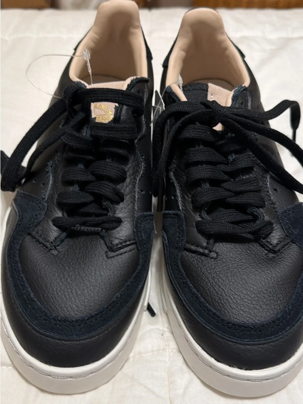 adidas Kids Black and Beige Low-Top Sneakers